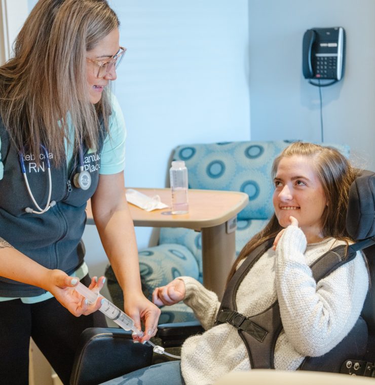 Canuck Place child receiving care in hospice