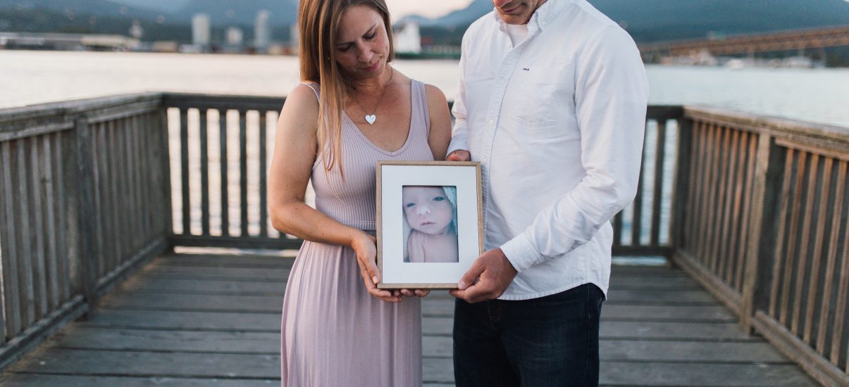 Marie and Wes Toews show a treasured portrait of Sophia